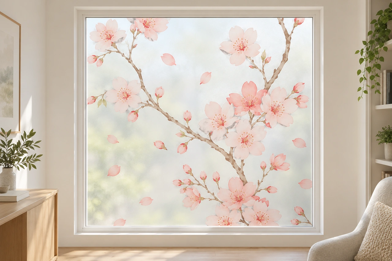 Decorative patterned window film